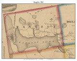 Rangeley, Maine 1861 Old Town Map Custom Print - Franklin Co.
