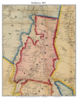 Nobleboro, Maine 1857 Old Town Map Custom Print - Lincoln Co.