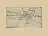 Levant Village - Levant Maine 1859 - Old Town Map Custom Print - Penobscot Co.