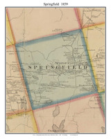 Springfield Maine 1859 - Old Town Map Custom Print - Penobscot Co.