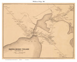 Smiths Bridge, New Hampshire 1861 Old Town Map Custom Print - Carroll Co. BW
