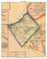 Dalton, New Hampshire 1861 Old Town Map Custom Print - Coos Co.