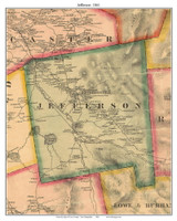 Jefferson, New Hampshire 1861 Old Town Map Custom Print - Coos Co.