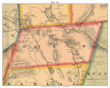 Milan, New Hampshire 1861 Old Town Map Custom Print - Coos Co.