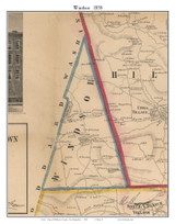 Windsor, New Hampshire 1858 Old Town Map Custom Print - Hillsboro Co.
