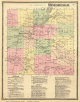 Hinesburgh, Vermont 1869 Old Town Map Reprint - Chittenden Co.