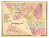 Huntington, Vermont 1869 Old Town Map Reprint - Chittenden Co.