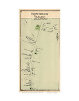 Brownington Village, Vermont 1878 Old Town Map Reprint - Orleans Co.