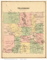 Craftsbury, Vermont 1878 Old Town Map Reprint - Orleans Co.