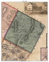 Cabot, Vermont 1858 Old Town Map Custom Print - Washington Co.