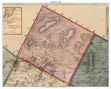 Woodbury, Vermont 1858 Old Town Map Custom Print - Washington Co.
