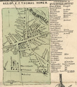 McGrawville, New York 1855 Old Town Map Custom Print - Cortland Co.
