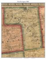 Fort Covington, New York 1858 Old Town Map Custom Print - Franklin Co.