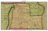 Milo, New York 1855 Old Town Map Custom Print - Yates Co.