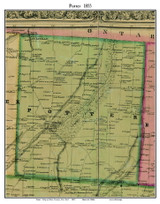 Potter, New York 1855 Old Town Map Custom Print - Yates Co.