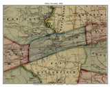 Valley Township, Pennsylvania 1856 Old Town Map Custom Print - Chester Co.