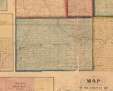 Loran, Illinois 1859 Old Town Map Custom Print - Stephenson Co.