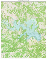 Canyon Lake 1963 - Custom USGS Old Topo Map - Texas Canyon Lake 1963 - Custom USGS Old Topo Map - Texas
