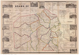 Adams County Pennsylvania 1858 Copy 3 - Old Map Reprint
