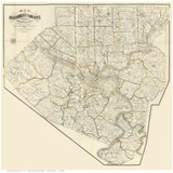 Allegheny County Pennsylvania 1883 - Old Map Reprint