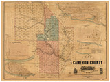 Cameron County Pennsylvania 1870 - Old Map Reprint