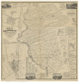 Dauphin County Pennsylvania 1862 Copy B - Old Map Reprint