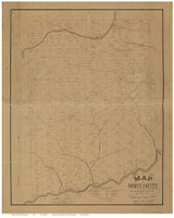 Forest County Pennsylvania 1864 - Old Map Reprint