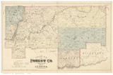 Forest County Pennsylvania 1876 - Old Map Reprint