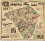Lancaster County Pennsylvania 1858 - Old Map Reprint