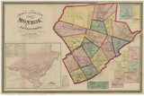 Monroe County Pennsylvania 1860 - Old Map Reprint