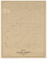 Potter County Pennsylvania 1856 - Old Map Reprint