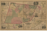 Wycoming County Pennsylvania 1869 - Old Map Reprint