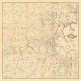 Suffolk County - Boston & Environs, Massachusetts 1867 - Old Map Reprint