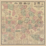 Middlesex County Massachusetts 1856 - Old Map Reprint
