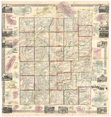 Allegany County New York 1856 - Old Map Reprint
