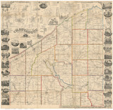 Chautauque County New York 1854 - Old Map Reprint