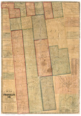 Franklin County New York 1858 - Old Map Reprint