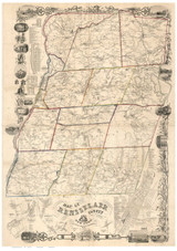 Rensselaer County New York 1854 - Old Map Reprint