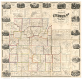 Steuben County New York 1857 - Old Map Reprint