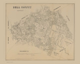 Bell County Texas 1879 - Old Map Reprint