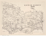 Bowie County Texas 1894 - Old Map Reprint