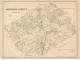 Navarro County Texas 1880 - Old Map Reprint