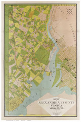 Alexandria County Virginia 1900 - Old Map Reprint