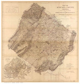 Augusta County Virginia 1870 - Old Map Reprint