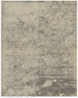 Caroline County Virginia ca 1860 (B&W) - Old Map Reprint