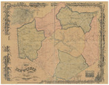 Dinwiddie County Virginia 1854 - Old Map Reprint