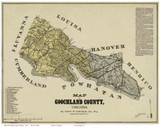 Goochland County Virginia 1881 - Old Map Reprint
