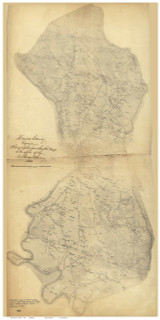 Henrico County Virginia 1853 - Old Map Reprint