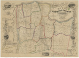 Loudoun County Virginia 1854 - Old Map Reprint