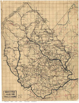Madison County Virginia ca 1860 - Old Map Reprint